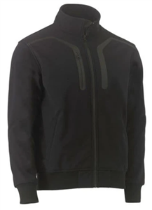 Jacket Bisley Premium Soft Shell Bomber 76 Nylon 24 Spandex Bonded With TPU Membrane   Fleece 320gsm