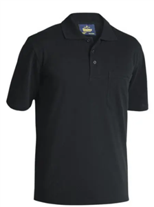 Polo Shirt Bisley Short Sleeve 65Poly 35 Cotton Pique Knit 180Gsm