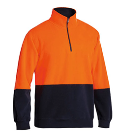 Polar Fleece Bisley HI Vis Polar Fleece with 14 Zip