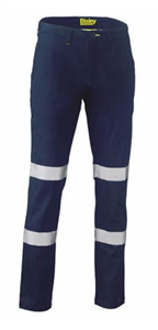 Trouser Bisley Mens Taped Biomotion Stretch Cotton Drill Work Pants  280gsm  97 Cotton 3 Elastane
