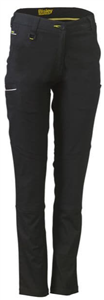 Pants Ladies Bisley Mid Rise Stretch Cotton Pants 97 Cotton 3 Elastine