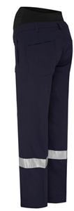 Pants Womens BisleyTaped Maternity Drill Work Pants with Silver Reflective Tape