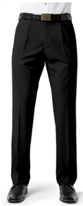 Trousers Mens Classic Pleat Front PolyViscose Pant
