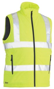 Vest Bisley Taped Hi Vis Puffer Vest Two Layer 100 Polyester Mini Ripstop TPU Coated with 100 Polyester Lining with Polyester Wadding Complete with 