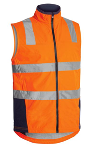 Vest Bisley Softshell HiVis Two Tone Reflective Tape