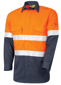 Shirt BOOL FR HRC2 Inherent Fire Retardant LS  With RefTape Lightweight PPE2