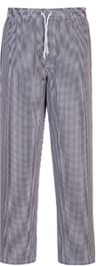 Trouser Bromley Chefs CHECKERED Trouser with Elasticated Waistband and 1 Pocket for Secure Storage  100 Cotton