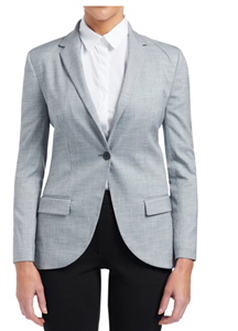 Jacket Ladies Classic Fit Linen Look Half Lined Corporate Jacket  GREY