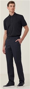 Pant Poly Viscose Stretch Flat Front Slim Leg Pant Trouser