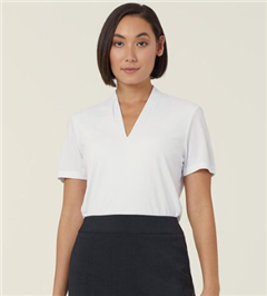 Top Ladies NNT Matt Jersey VNECK  Top