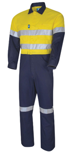 Coverall Lightweight HiVis Cotton With 3M Tape