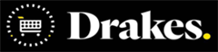 Embroidery DRAKES Logo Upper Front Centreon BLACK ApronKS117 Yellow Black  White Logo