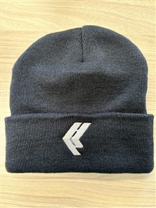 Embroidery HP Front Centre on BeaniesWhite  Grey