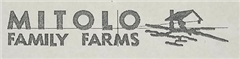 Embroidery MITOLO FAMILY FARMS Front Left Hand Side WearingBLACK Logo