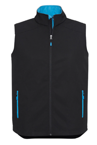 Geneva Mens Vest 100 Poly Shell With Textured MicroRibbed Fleece
