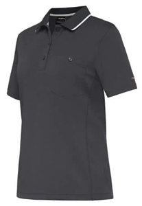 WC Womens HF Spliced Polo Shirt SS  KING GEE