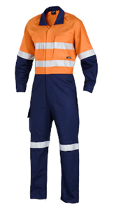 Overall King Gee Combination Workcool 2 Overall with Reflective Spliced Hoop Tape