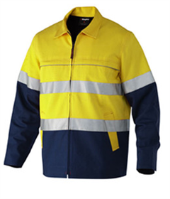 Jacket King Gee Cotton Drill Spliced with Reflective Tape