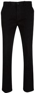 Pants Chino Mens Stretch Cotton Slimfit  Two Side and Back Pockets with Top Stitched Hem