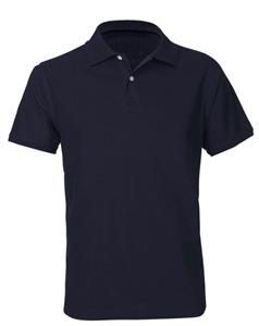 Polo Neon Mens Slim Fit PolyCotton UPF Rating  Excellent 65 Polyester 35 Cotton NAVY