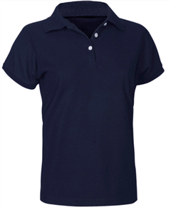 Polo Neon Ladies  Slim Fit PolyCotton UPF Rating  Excellent 65 Polyester 35 Cotton NAVY
