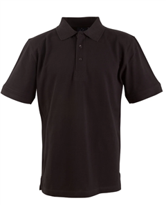 Polo Shirt Longbeach  Mens Cotton Pique Knit 210gsm