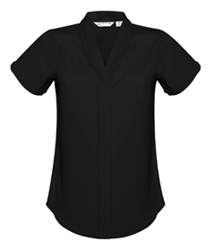 Shirt Madison Ladies Shirt Sleeve Blouse 100 Mechanical Stretch Polyester