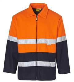 Jacket Bluey HiVis  Silver Refective Tape  550gsm