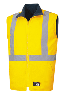 Vest Wet Weather Reversible With Tape 300D Poly Oxford Fabric Inner Vest for TJ2910T6