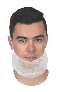 Beard Cover Double Loop White Ctn1000