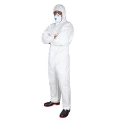 Overall Disposable Repel Force360 White Type 56 AntiStatic Category 111 Risks Microporous Material