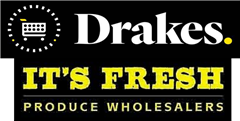Embroidery DRAKES ITS FRESH PRODUCE WHOLESALERS Logo Front Left Hand Side Wearingon ShirtsYellow Black  White Logo