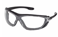 Spec Uvex Hunter Safety Spec with Foam Guard with Poly Carb Clear Lens AntiFog Coating on Both Sides of Lens Frame Colour Black