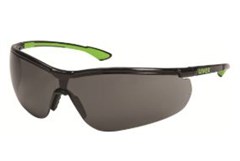 Spec Sports Style BlackGreen Frame with Grey AntiFog Lens