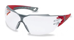 Spec Pheos CX2 Clear 14 sv THS Lens with Red and Grey Frame