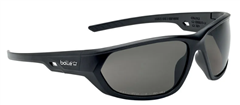Spec Bolle Komet Smoke Lens Safety Spec with Ultra Wrap Around Black Frame and AntiScratch Coating