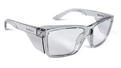 Spec Bolle STKS 420 Safety Spec with Clear PC Lens PLATINUM ASAF  Crystal Frame