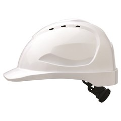 Hard Hat White V9 Vented With Adjustable Ratchet New Viterra Logo