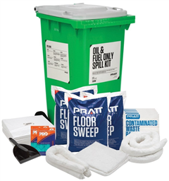 Spill Kit Pratt Oil and Fuel 240 Litre Economy Spill Kit with White Lid