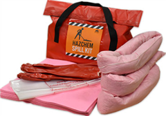 Spill Kit Hazchem Economy Truck Spill Kit Complete with Heavy Duty Red Weatherproof Bag  Absorbent Capacity Up to 35 Litres