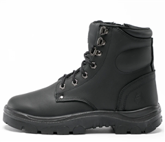 Boot Steel Blue Argyle Lace Up  Zip