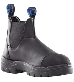 Boot Steel Blue Hobart Elastic Sided with Scuff Cap