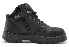 Boot Steel Blue Parkes Short Ankle with Zip with Bump Cap
