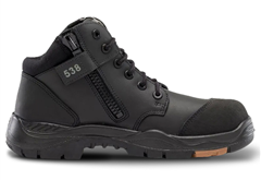 Boot Steel Blue Parkes Zip with Composite Toe with Bump cap