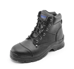 Boot  Blundstone Stone Nubuck Zip Sided Lace Up Safety Boot Electrical Hazard Resistant  Height 135mm