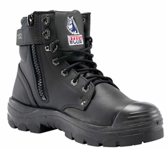 Boot STEEL BLUE Argyle Zip Sided With Outer Bump Cap
