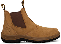 Boot OLIVER Elastic Sided Beige Suede Water Resistant