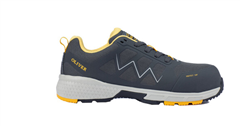 Jogger OLIVER Grey Jogger Shoe Lace Up with Composite Toe  GreyYellow