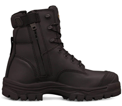 Boot OLIVER Lace Up and Zip Sided Water Resistant Composite Toe Cap  Toe Scuff Protection  Colour Black