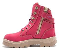 Boot Steel Blue Ladies Southern Cross Zip Lace Up TPU Sole